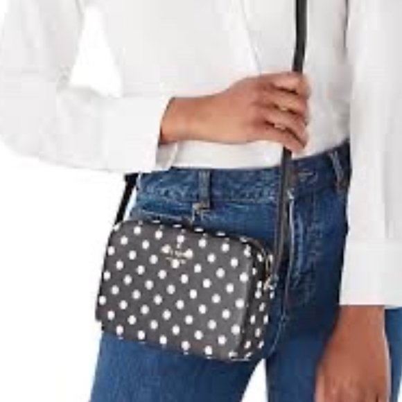 kate spade Bags Nwt Kate Spade Staci Mini Camera Bag Black W White